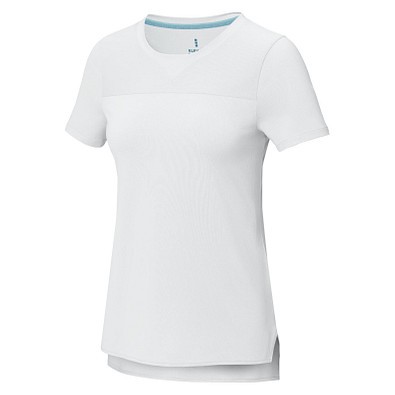 Borax Cool Fit T-Shirt aus recyceltem  GRS Material für Damen, weiss, M