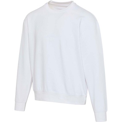 Boris Oversize Sweatshirt mit Rundhalsausschnitt aus recycelter 280 g/m2 Bio Baumwolle (OCS), unisex, weiss, XS