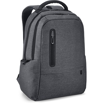 BOSTON. Wasserdichter 2Tone Nylon 17'' Laptop-Rucksack, Dunkelgrau