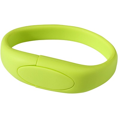 Bracelet USB-Stick, apfelgrün, 32GB