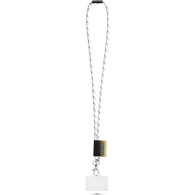 BRIDPORT. SET Lanyard NAUTIC Long (Ø 7 mm) mit 9 mm Auslösekarabiner, Ø 7 mm Sicherheitsverschluss und 91 x 68 mm starrem Ausweis-/Kartenhalter, 301 - Weiß