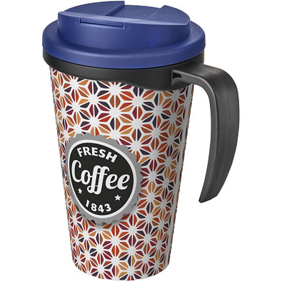Brite-Ameriano® Grande 350ml Isolierbecher, auslaufsicher, schwarz/blau