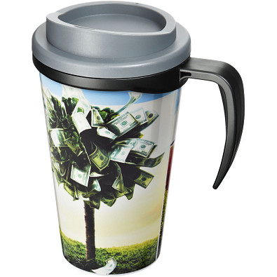 Brite-Americano Grande Isolierbecher, 350 ml, schwarz,grau
