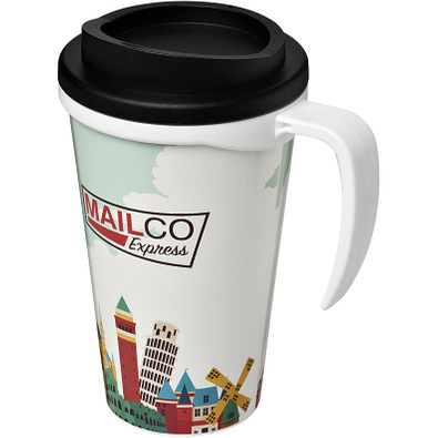 Brite-Americano Grande Isolierbecher, 350 ml, weiss,schwarz