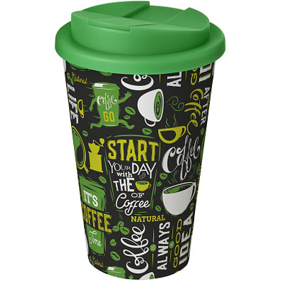 Brite-Americano® 350 ml Isolierbecher mit auslaufsicherem Schraubverschluss, weiss