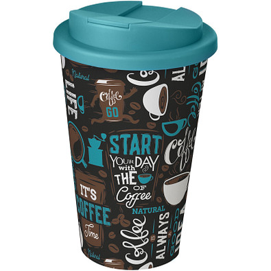 Brite-Americano® 350 ml Isolierbecher mit auslaufsicherem Schraubverschluss, weiss