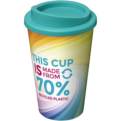 Brite-Americano® Eco 350 ml Isolierbecher, aquablau