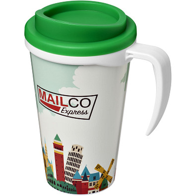 Brite-Americano Grande Isolierbecher, 350 ml, weiss,grün