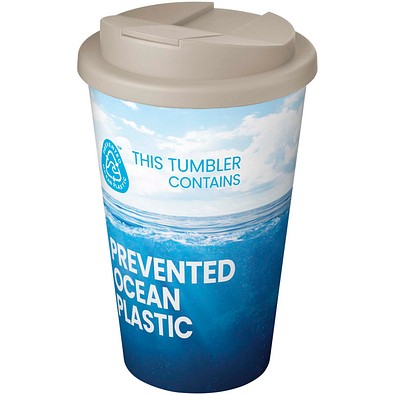 Brite-Americano® POP 350 ml isolierter Trinkbecher mit auslaufsicherem Deckel, sandstone