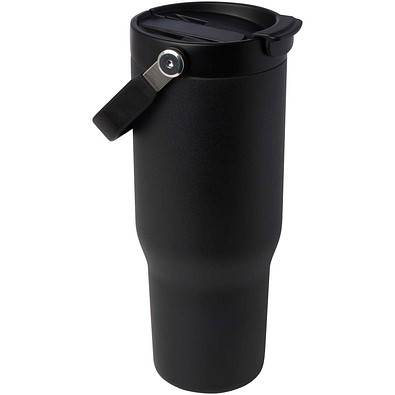 Bronx 900 ml RCS-zertifizierter Kupfer-Vakuum Isolierbecher aus Edelstahl mit Doppelfunktionsdeckel, schwarz