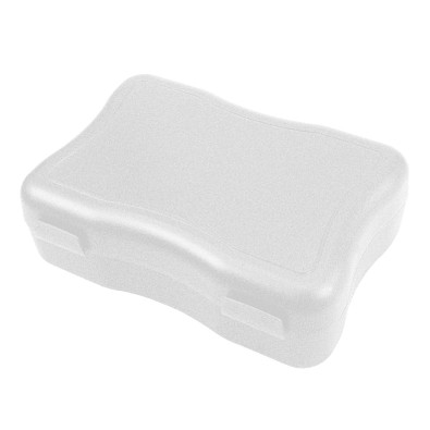 Brotzeitdose Wave, 17,8 x 12,2 cm, groß, transparent-milchig