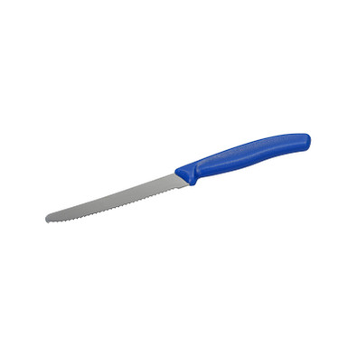 Brotzeitmesser Vesper, blau/silber