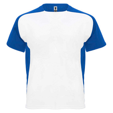 Bugatti Sport T-Shirt für Kinder, weiß / royalblau, 4