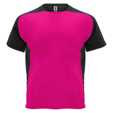 Bugatti T-Shirt Unisex aus recyceltem Material, fuchsia / schwarz, L