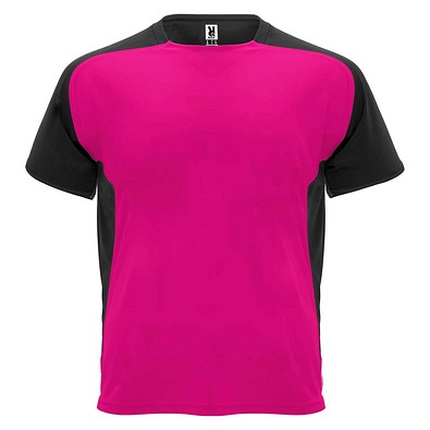 Bugatti T-Shirt Unisex aus recyceltem Material, fuchsia / schwarz, XL