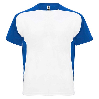 Bugatti T-Shirt Unisex aus recyceltem Material, weiß / royalblau, L
