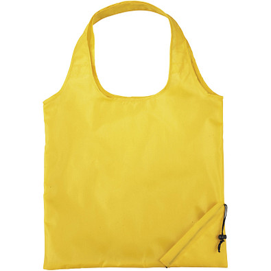 Bungalow faltbare Polyester Einkaufstasche, gelb
