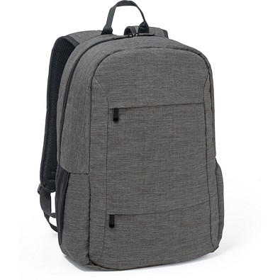 BUSINESS. Laptop-Rucksack aus 300D recyceltes Polyester, Dunkelgrau