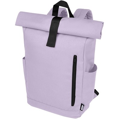 Byron 15,6 GRS RPET Roll-Top Rucksack 18 L, fliederfarben