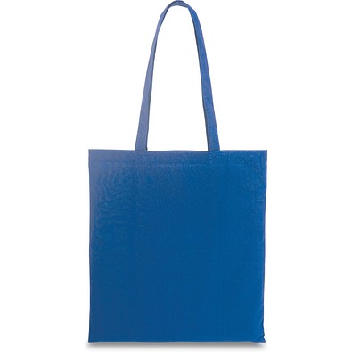 CAIRO. Tragetasche aus recycelter Baumwolle (70%) und polyester (30% rPET) (180 g/m²), Königsblau