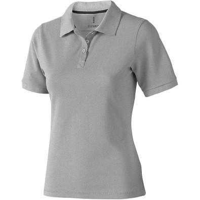 ELEVATE Damen Poloshirt Calgary, grau meliert, M