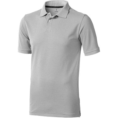 ELEVATE Herren Poloshirt Calgary, grau meliert, M