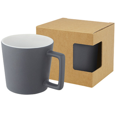 Cali 370 ml Keramiktasse mit matter Oberfläche, weiss