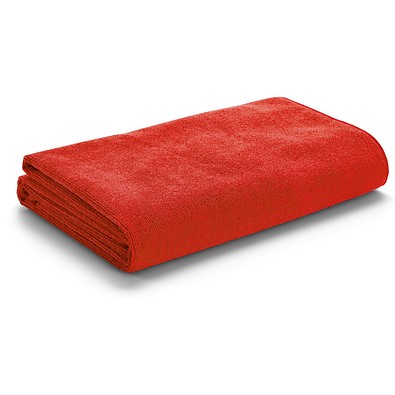 CALIFORNIA. Strandtuch aus Mikrofaser (250 g/m²), Rot
