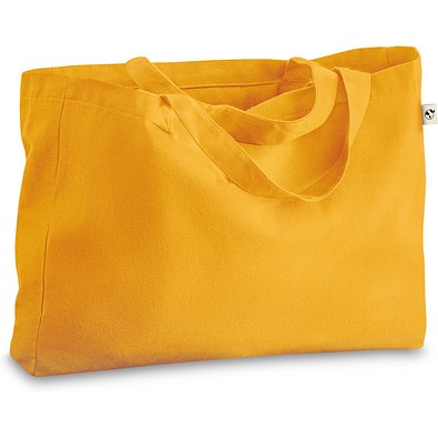 CAMDEN. Tragetasche aus Baumwolle (50%), recycelter Baumwolle (30%) und polyester (20% rPET) (280 g/m²), Gelb