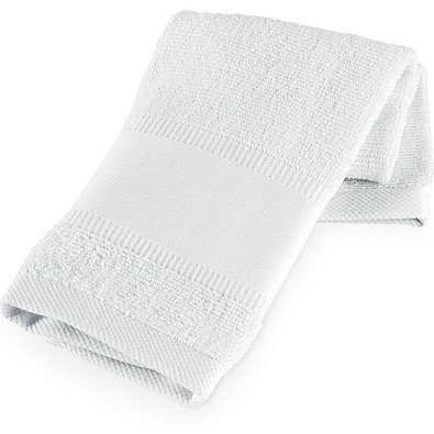 CANCHA. Sporthandtuch aus Baumwolle (380 g/m²), Weiß