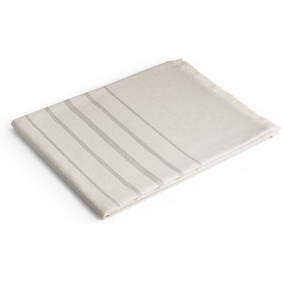 CAPLAN. Multifunktionstuch (260 g/m²) aus Baumwolle (90%) und recycelter Baumwolle (10%), Hellgrau