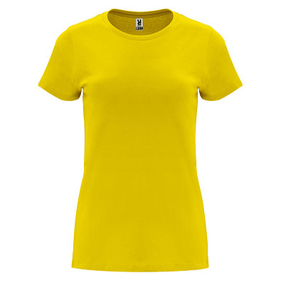 Capri T-Shirt für Damen, gelb, XL