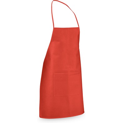 CELERY. Schürze aus Non-Woven (80 g/m²), Rot