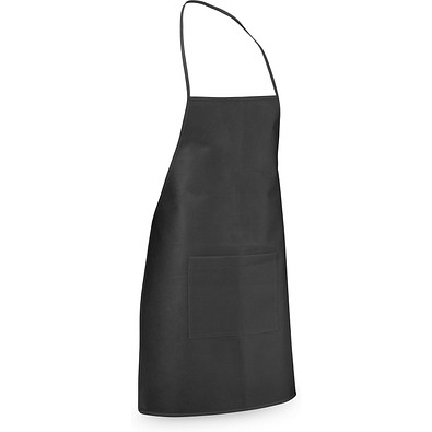 CELERY. Schürze aus Non-Woven (80 g/m²), Schwarz