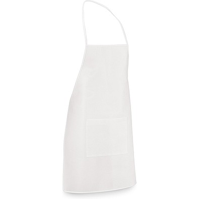 CELERY. Schürze aus Non-Woven (80 g/m²), Weiß