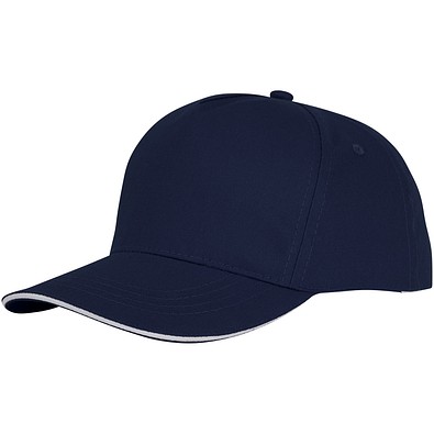 Ceto Kappe mit 5 Segmenten und Sandwichschirm, navy