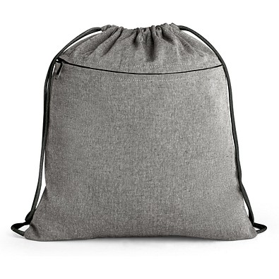 CHANCERY. Turnbeutel mit recycelter Baumwolle (70%), Polyester (30% rPET) (140 g/m²), Schwarz