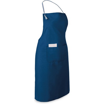 CHIVES. Schürze aus Baumwolle und Polyester (150 g/m²), Blau