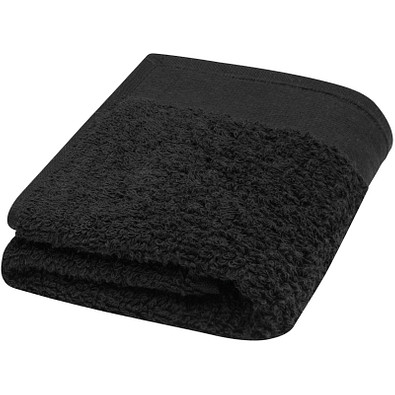 Chloe 550 g/m2 Baumwollhandtuch 30 x 50 cm, schwarz