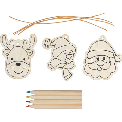 Christbaumanhänger zum selber gestalten , beige