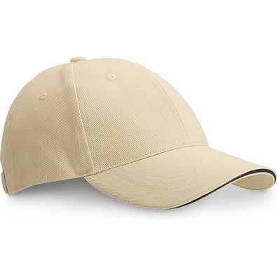 CHRISTOPHE. Sandwichmütze aus 100% Baumwolle (260 g/m²), Beige