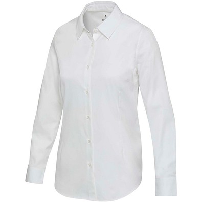 Citrine 185 g/m² Twill Bluse, weiss, XXS