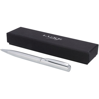 City Drehkugelschreiber, schwarze Mine, silber
