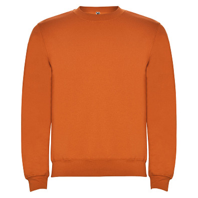 Clasica Sweatshirt mit Rundhalsausschnitt Unisex, orange, M