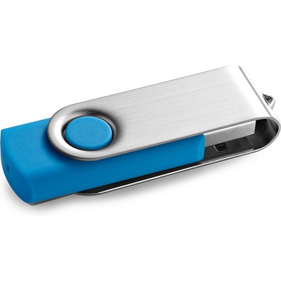 CLAUDIUS 16GB. USB-Stick mit Metallclip 16 GB, Hellblau