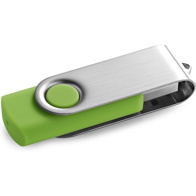 CLAUDIUS 16GB. USB-Stick mit Metallclip 16 GB, Hellgrün