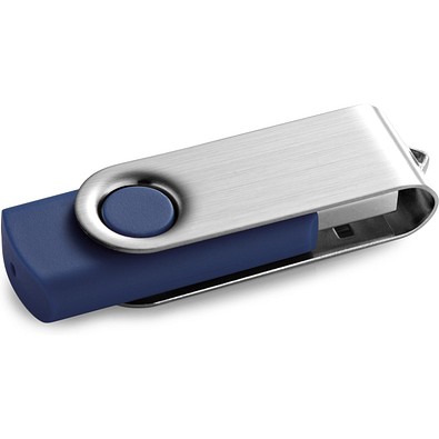 CLAUDIUS 4GB. USB-Stick 4 GB mit Metallclip, Blau
