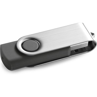 CLAUDIUS 8GB. USB-Stick 8 GB mit Metallclip, Grau