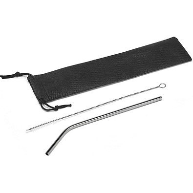 COCKTAIL. Wiederverwendbarer Strohhalm aus Edelstahl, Silber