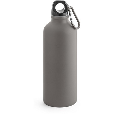 COLLINA. Aluminiumflasche mit Karabiner 540 ml, Dunkelgrau